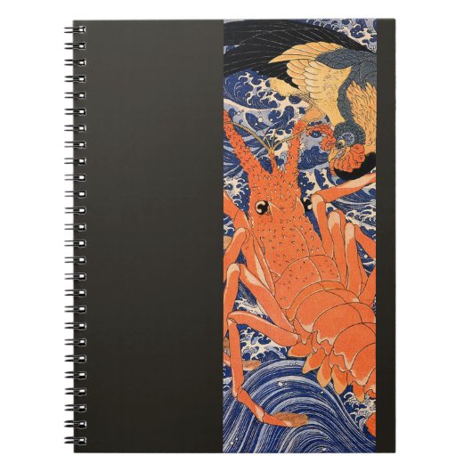 japans kreeft en vogel notitieboek (Voorkant)