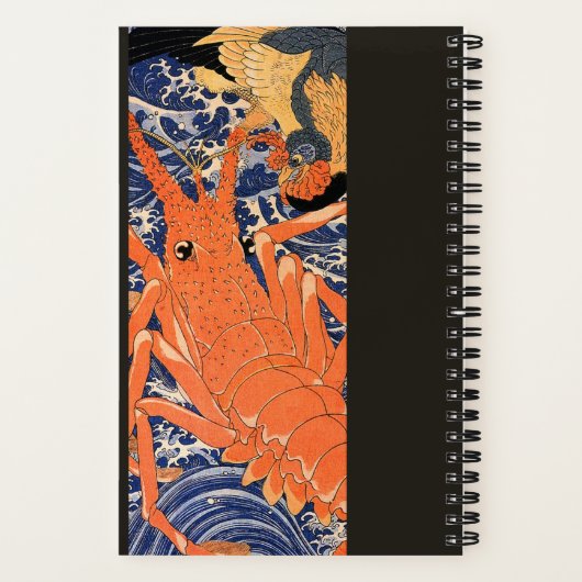 japans kreeft en vogel notitieboek (Achterkant)