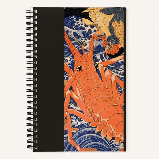  japans kreeft en vogel notitieboek (Voorkant)