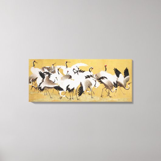 Japans kudde kranen,  afdrukken, canvas afdruk (Voorkant)