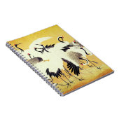 Japans kudde kranen,  afdrukken, notitieboek (Rechterzijde)