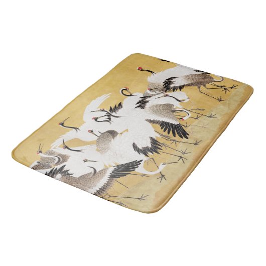 Japans kuddekranen Vogelrijk Classic Badmat (Gekanteld)