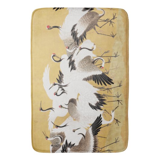 Japans kuddekranen Vogelrijk Classic Badmat (Voorkant Verticaal)
