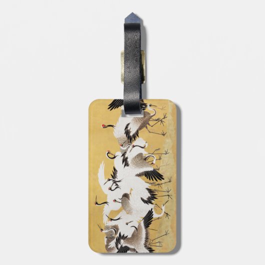 Japans kuddekranen  Vogelrijk Classic Bagagelabel (Achterkant verticaal)