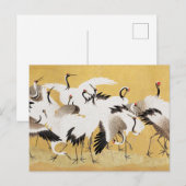 Japans kuddekranen  Vogelrijk Classic Briefkaart (Voorkant / Achterkant)