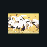 Japans kuddekranen  Vogelrijk Classic Canvas Afdruk<br><div class="desc">Dit afbeelding is gebaseerd op de  schilderkunst van Ishida Yutei uit de 18e eeuw. Origineel publiek afbeelding van het Minneapolis Institute of Art.</div>