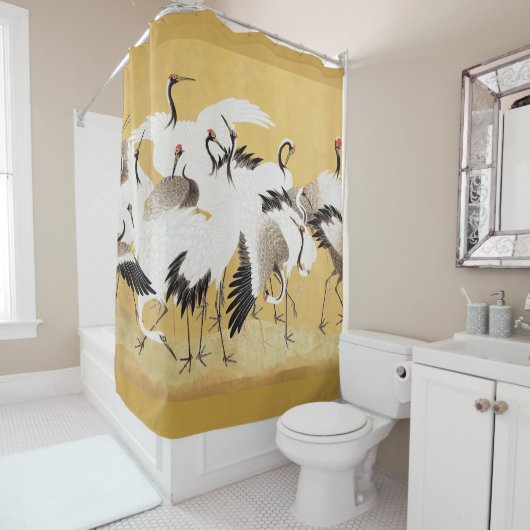 Japans kuddekranen  Vogelrijk Classic Douchegordijn (In situ)