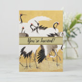 Japans kuddekranen  Vogelrijk Classic Kaart (Staand voorkant)