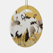 Japans kuddekranen  Vogelrijk Classic Keramisch Ornament (Rechts)