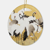 Japans kuddekranen  Vogelrijk Classic Keramisch Ornament (Links)