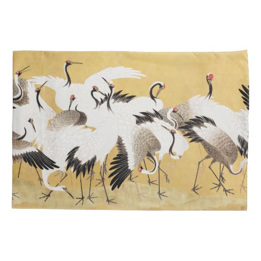 Japans kuddekranen Vogelrijk Classic Kussensloop (Achterkant)