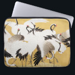 Japans kuddekranen  Vogelrijk Classic Laptop Sleeve<br><div class="desc">Dit afbeelding is gebaseerd op de  schilderkunst van Ishida Yutei uit de 18e eeuw. Origineel publiek afbeelding van het Minneapolis Institute of Art.</div>