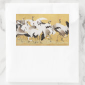 Japans kuddekranen  Vogelrijk Classic Rechthoekige Sticker (Tas)