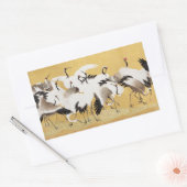 Japans kuddekranen  Vogelrijk Classic Rechthoekige Sticker (Envelop)