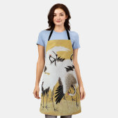 Japans kuddekranen  Vogelrijk Classic Schort (Gedragen)