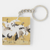 Japans kuddekranen  Vogelrijk Classic Sleutelhanger (Achterkant)