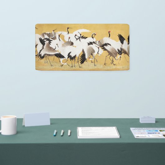 Japans kuddekranen  Vogelrijk Classic Spandoek (Beurs)