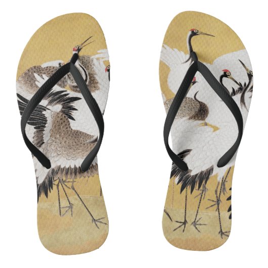 Japans kuddekranen  Vogelrijk Classic Teenslippers (Voetbed)