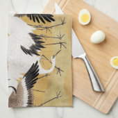 Japans kuddekranen  Vogelrijk Classic Theedoek (Quarter Fold)