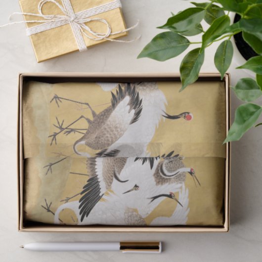 Japans kuddekranen  Vogelrijk Classic Tissuepapier (Geschenk)