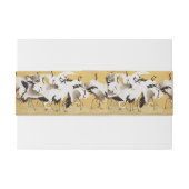 Japans kuddekranen  Vogelrijk Classic Uitnodigingen Wikkel (Achterkant Voorbeeld)