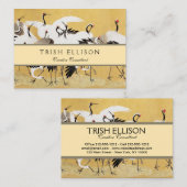 Japans kuddekranen  Vogelrijk Classic Visitekaartje (Voorkant / Achterkant)