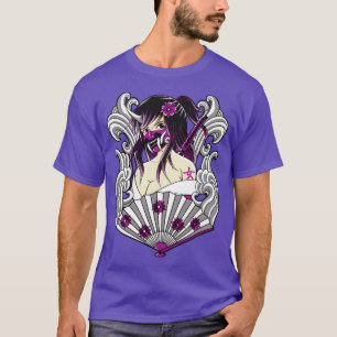 japans kunoichi met oni - masker t-shirt