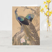 Japans Kunst aangepaste wenskaart Kaart (Gele Bloem)
