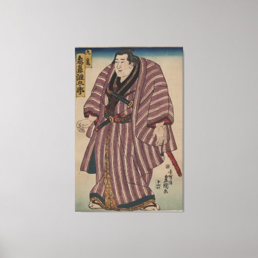 Japans Kunst Afbeelding - Sumo Wrestler Canvas Afdruk (Voorkant)