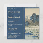 Japans Kunst Huwelijksuitnodiging Kaart (Voorkant)