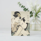  Japans kunst man en vrouwen Briefkaart (Staand voorkant)
