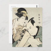  Japans kunst man en vrouwen Briefkaart (Voorkant / Achterkant)