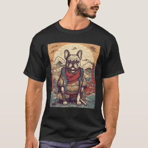 Japans Kunst Samurai Franse Bulldog T Shir T-shirt