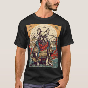  Japans Kunst Samurai Franse Bulldog T-shirt