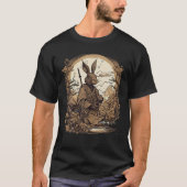 Japans Kunst Samurai Konijn T Shirt (Voorkant)