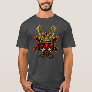 Japans kunst Samurai Masker bereid voor slag Enha T-shirt
