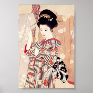  Japans kunst Shimura Tatsumi Poster