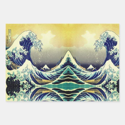 Japans kunstlandschap Great Wave Inpakpapier Vel (Voorkant 3)