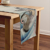 Japans kunstlijstrunner korte tafelloper (Voorbeeld)