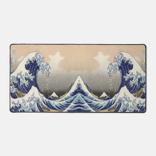  japans kunstoceaanlandschap grote golf bureaumat (Voorkant)