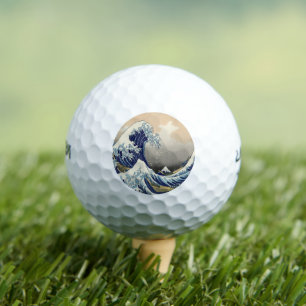 japans kunstoceaanlandschap grote golf golfballen