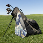  japans kunstoceaanlandschap grote golf golfhanddoek (Groen)