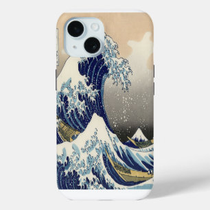 japans kunstoceaanlandschap grote golf iPhone 15 case