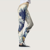  japans kunstoceaanlandschap grote golf leggings (Rechts)