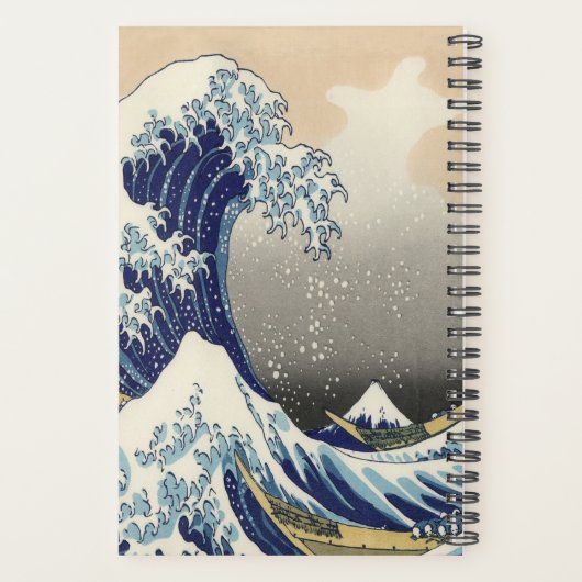  japans kunstoceaanlandschap grote golf planner (Achterkant)