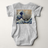  japans kunstoceaanlandschap grote golf romper (Achterkant)