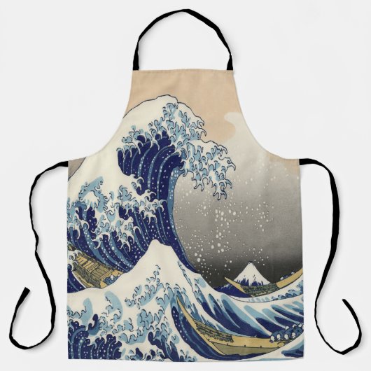  japans kunstoceaanlandschap grote golf schort (Voorkant)