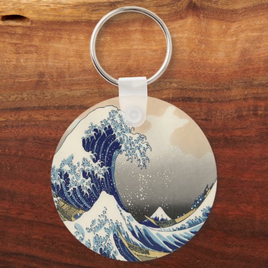  japans kunstoceaanlandschap grote golf sleutelhanger (Voorkant)