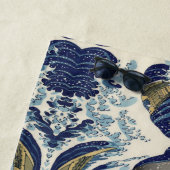  japans kunstoceaanlandschap grote golf strandlaken (In situ)