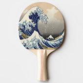  japans kunstoceaanlandschap grote golf tafeltennisbatje (Achterkant)